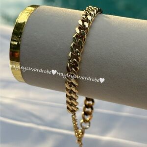 6mm Gold Cuban Link Bracelet | Adjustable Length